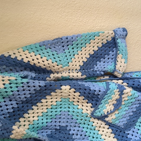 Chasing Unicorns Short Blue Cardigan One Size - Picture 6 of 17